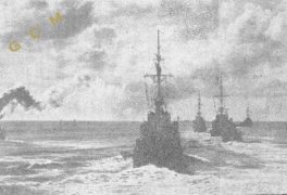 Navi siluranti italiane contrastano la flotta americana