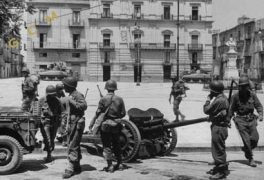 Un cannoncino sottratto ai militari italiani